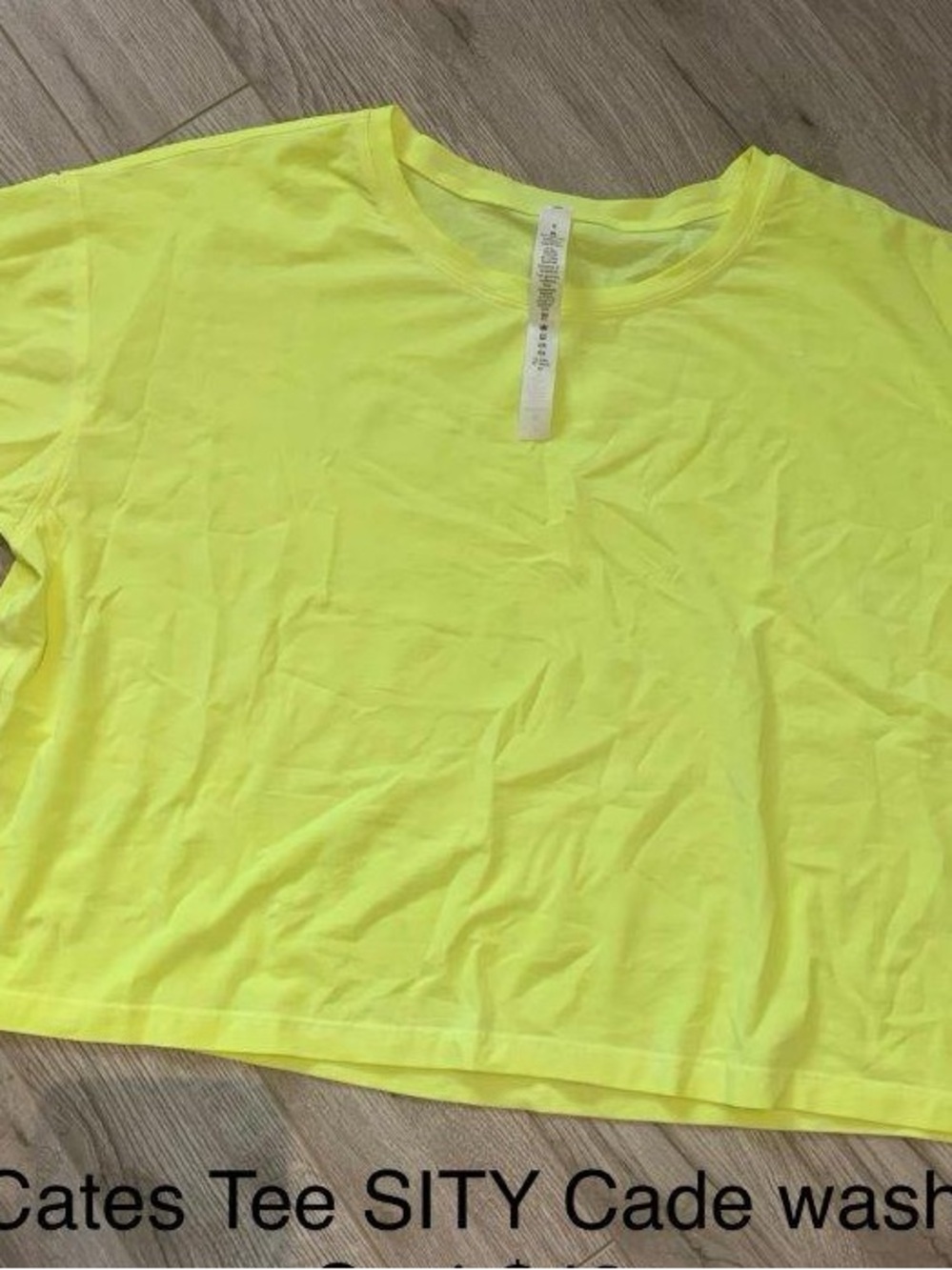 lululemon athletica Neon Yellow Cates Tee